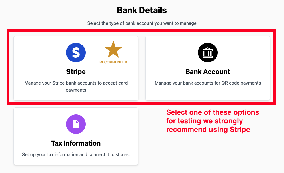 Choosing a finance option to accept payments